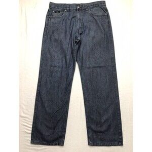 HUGO BOSS Select Alabama Jean Men 36x32 Relaxed Straight Dark Wash Italy